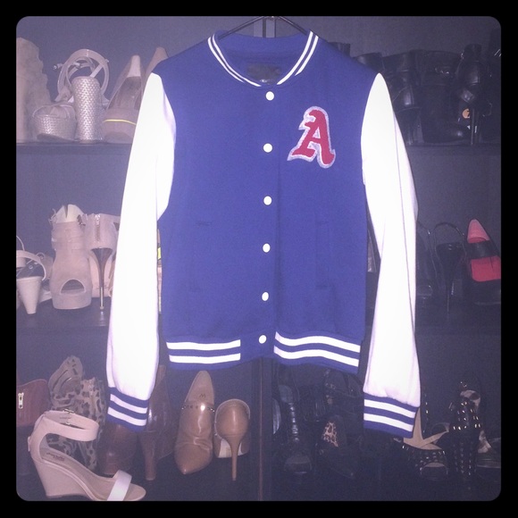 Varsity jacket.. Initial "A"