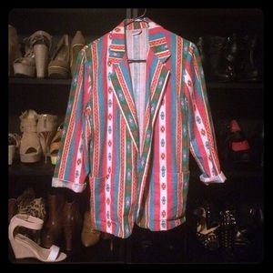 Vintage western Aztec blazer