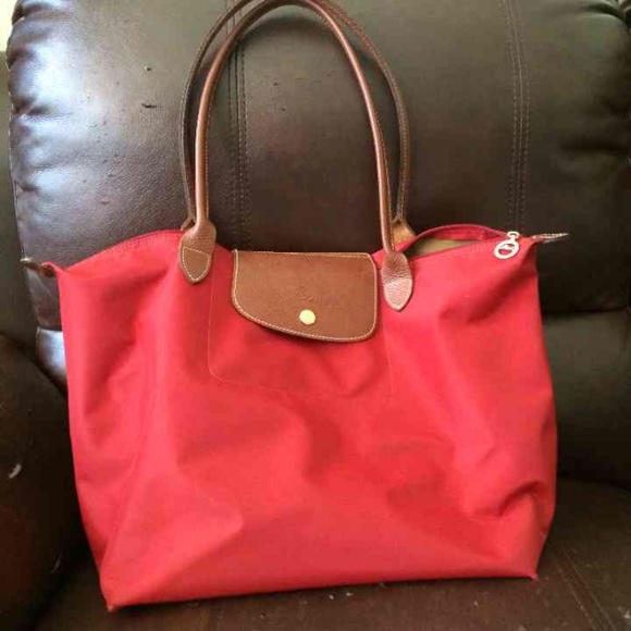 Large real longchamp tote bag
