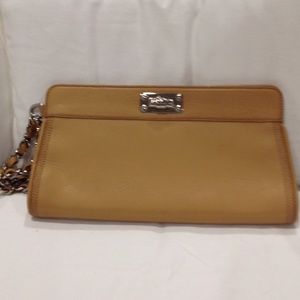 Leather Clutch Calvin Klein