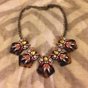 Bauble Bar pink and yellow necklace