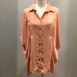 Drape button down blouse SALE