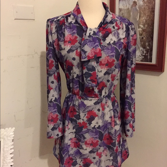 70s floral tunic/blouse great condition