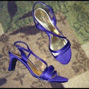 Metaphor Purple Strappy Sandals "Madison"