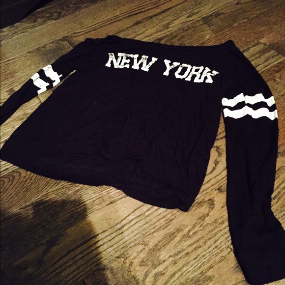 black and white shirt.
