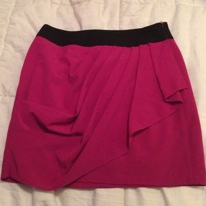 Fuchsia colored skirt