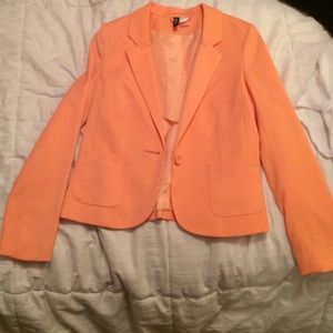 Pastel orange blazer