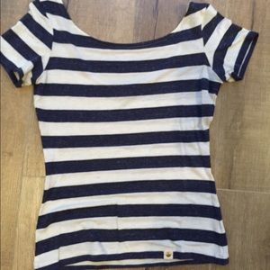 Scoop back crop t shirt