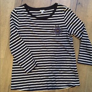 J crew striped t shirt