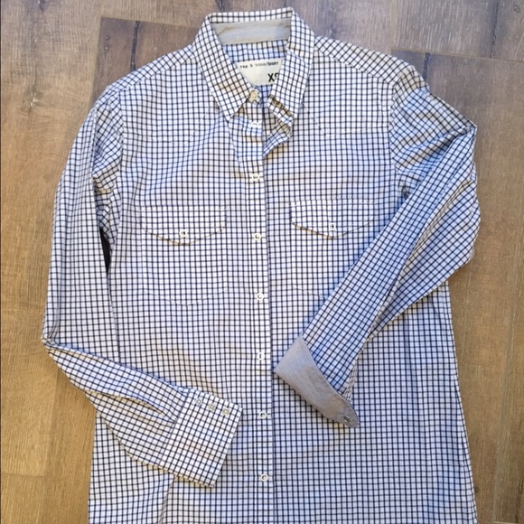 Rag and Bone check collared shirt