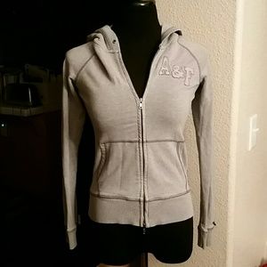 Abercrombie & Fitch gray zipper hoodie