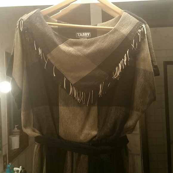 Cowl neck pioneer dress