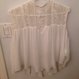 crochet top from zara!