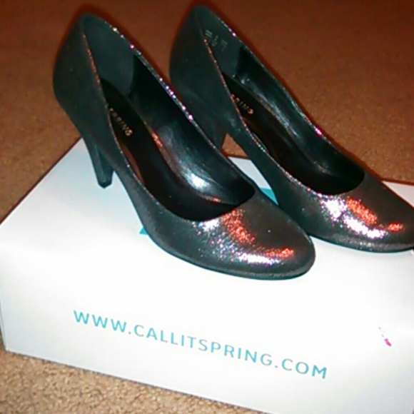 Silver/Black Heels from Call It Spring