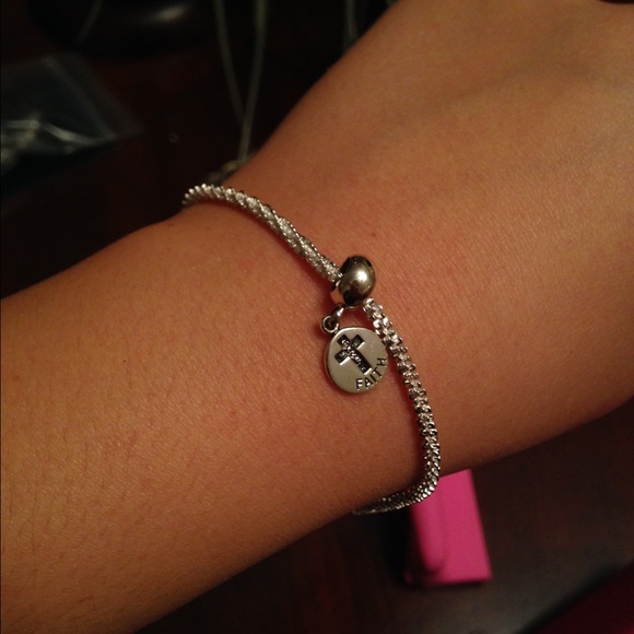 Silver Faith bracelet