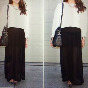 *ACCEPTING OFFERS* H&M Sheer Side-Slit Maxi Skirt