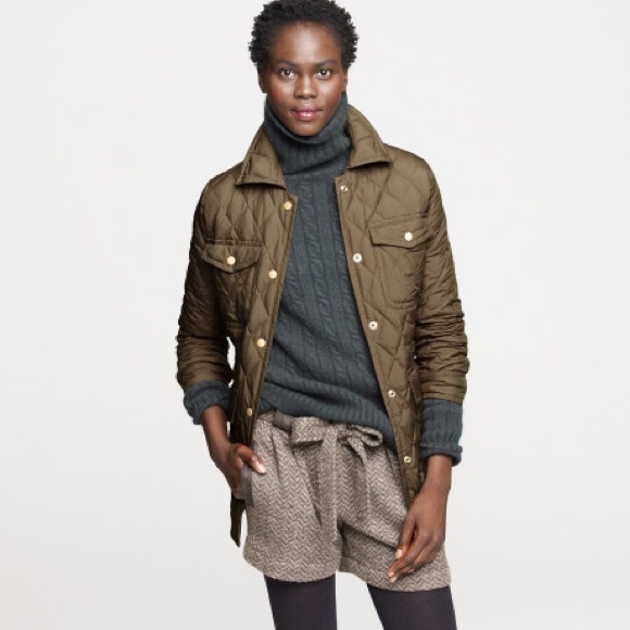 !!SOLD!! Jcrew Green Excursion Quilted Jacket - Picture 1 of 4
