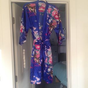 Silky robe. Worn once.