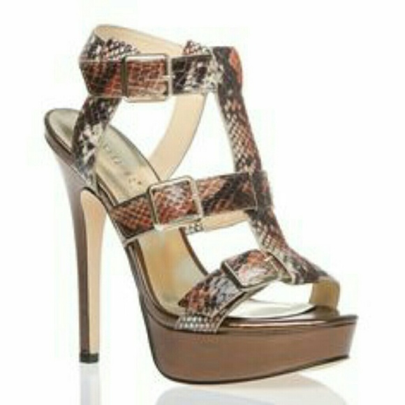 💗Snake skin sandals