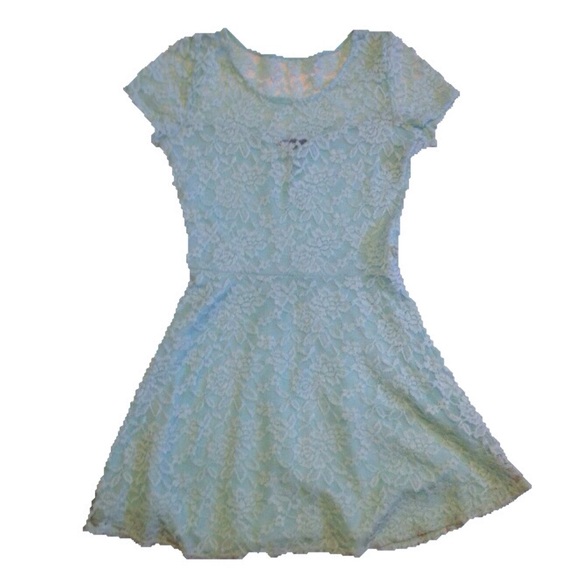 Mint lace dress