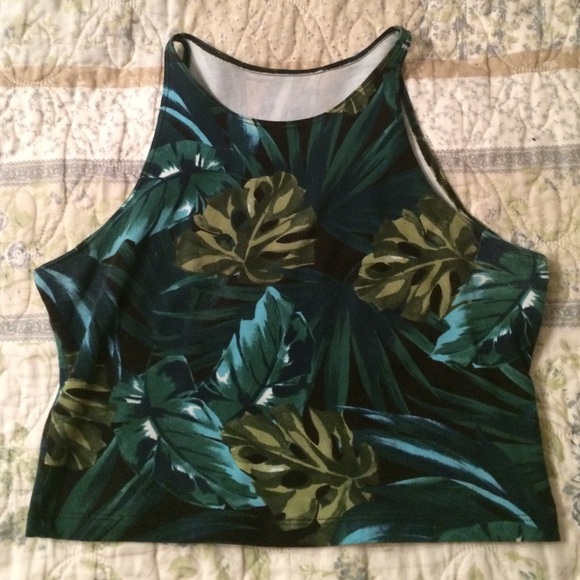 American Apparel Tops - 🍃🌴 AA Jungle Leaves Top 🌴🍃