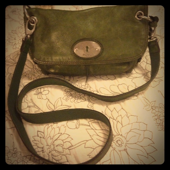 Olive Green Fossil Crossbody