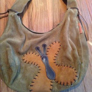 Suede purse