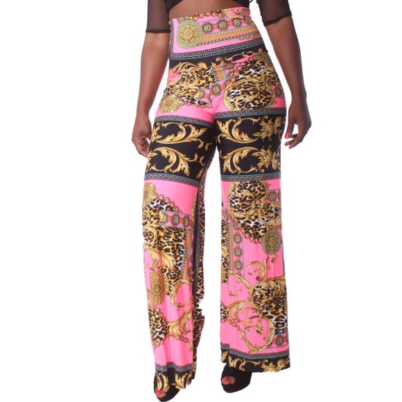 Pants - Pink Palazzo Pants