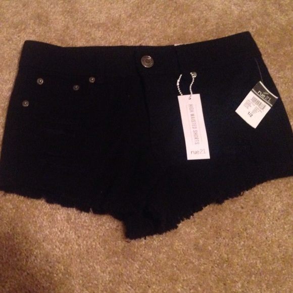 High Wasited Black Shorts Brand New