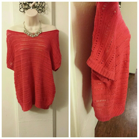 🎀SOLD🎀 Coral knit top