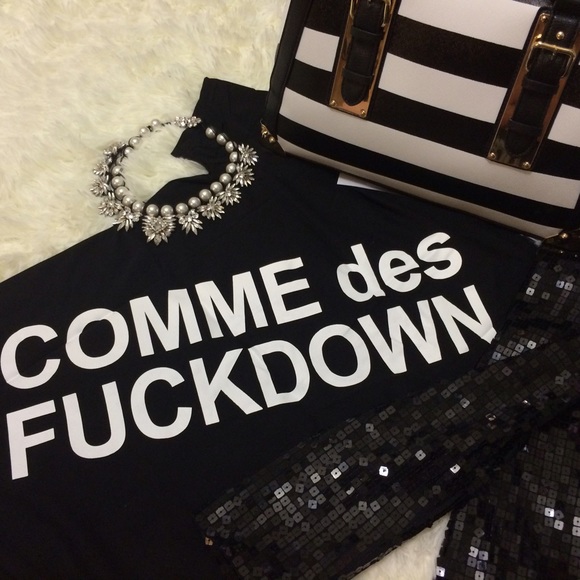 ClosetBlues Tops - Comme Des F*** Down Tshirt