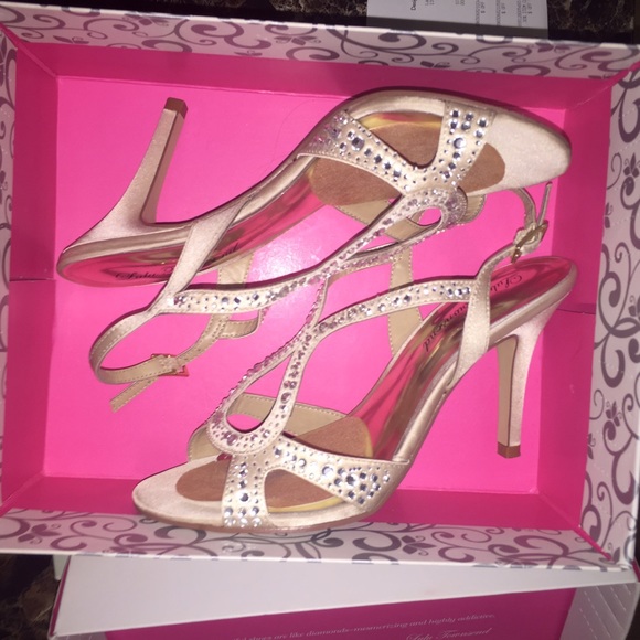 Lulu Townsend Champagne LT Nickita Dress Heels 2"