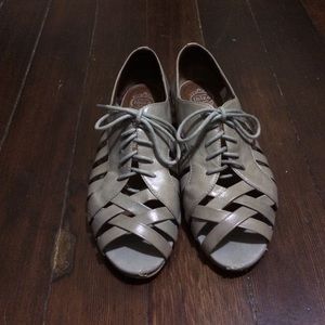 Grey Jeffrey Campbell Oxford sandals