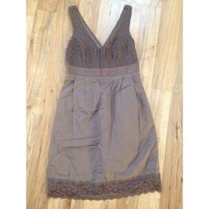 Anthropologie cotton and lace dress