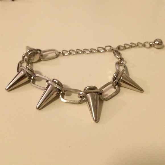 Silver Toned Stud Bracelet