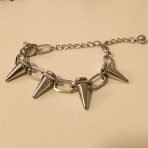 Silver Toned Stud Bracelet