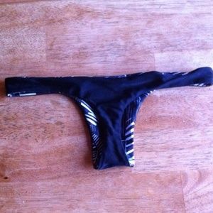 Olala Swim black reversible bottom