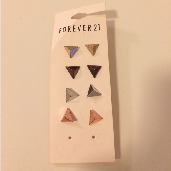 Forever21 Triangular Stud Earrings