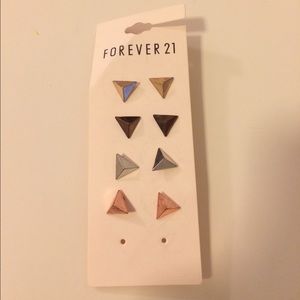 Forever21 Triangular Stud Earrings