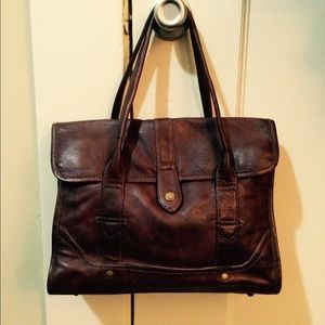 Authentic Frye campus satchel