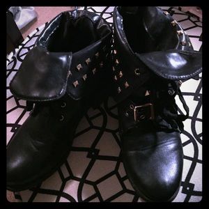 Edgy Studded Boots