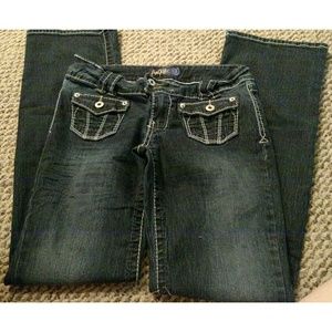 Dark wash Angels flare jeans