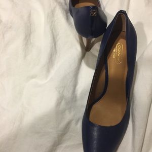 Coach heels in Royal Blue