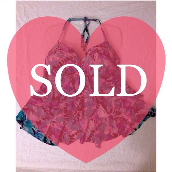 Blue Purple White Tankini Swim 💕