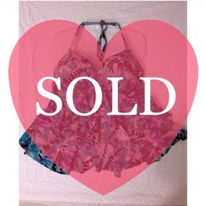 Blue Purple White Tankini Swim 💕