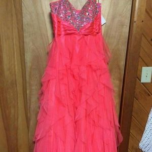 Brand new pink prom dress