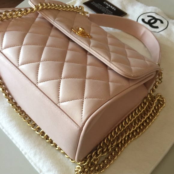 CHANEL Handbags - Chanel Lambskin Blush Top Handle extra pics