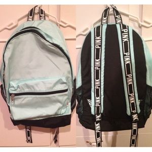 Victoria Secret's Pink mint colored backpack
