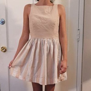 American Apparel blush stripe dress with buttons
