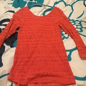 Salmon colored blouse